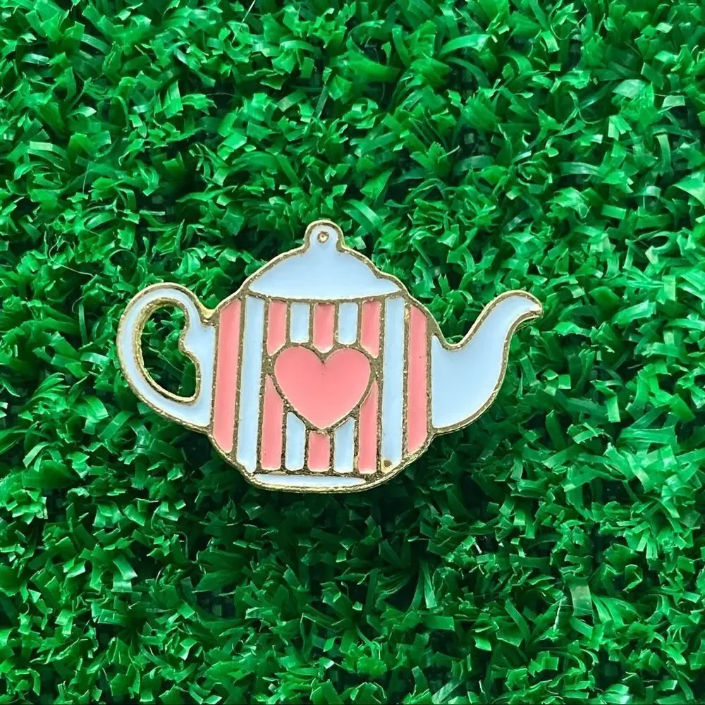 Tea Pot Alice Wonderland Collection Enamel Pin